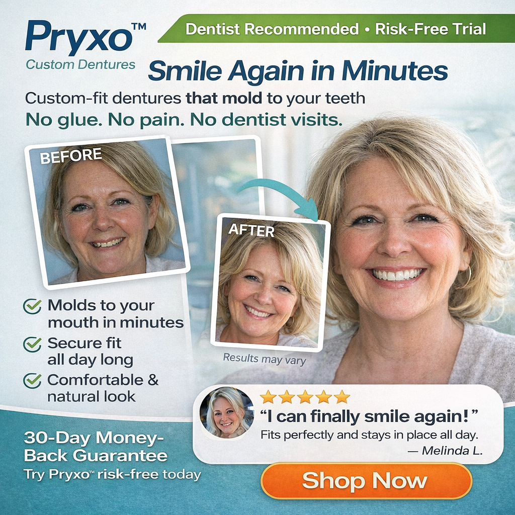 70% off! ⏰Pryxo™ Complete Dentures